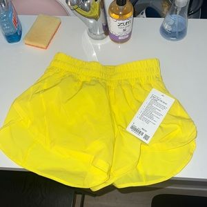 lululemon athletica Yellow Athletic Shorts